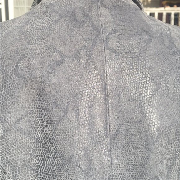 Brandon Thomas Python 🐍 print leather jacket - Picture 7 of 8